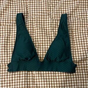 Xhilaration Dark Green Bikini Top